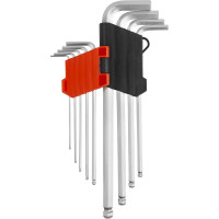 Набор Г-образных экстрадлинных ключей  1,5-10мм 9 предметов AV Steel AV-366109