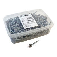 Кровельный саморез Качественный КРЕПЕЖ серый RAL 7004, 4.8х51 мм, 200 шт 1000143 КЧ