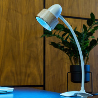 Настольный светильник-прищепка Uniel TLD-557 Brown/LED/350Lm/5500K/Dimmer, 5W. UL-00004138