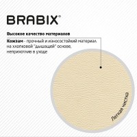 Компьютерное офисное кресло BRABIX Prestige Ergo MG-311, с подлокотниками, кожзам 531878