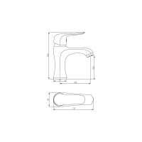 Смеситель для умывальника RedBlu by Damixa Palace Evo 2, без дк 320210000