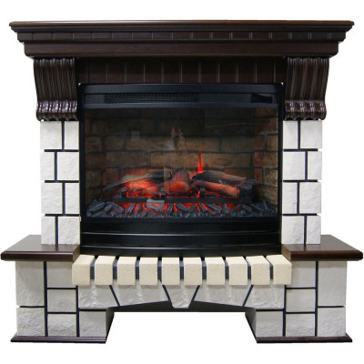 Каминокомплект InterFlame Экстер Панорамик25-30 25-30 темный дуб