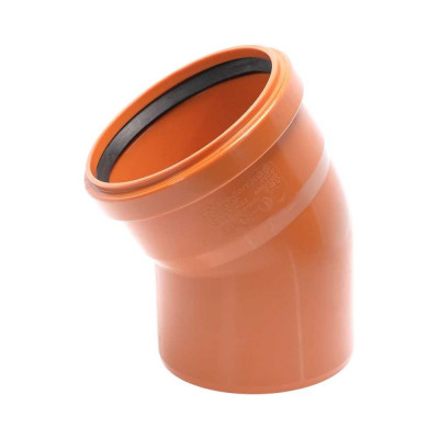 Отвод Ostendorf наружной канализации 125 мм, 30 градусов 221210