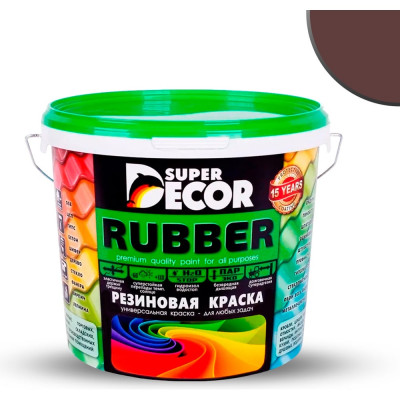 Резиновая краска SUPER DECOR №06 Арабика, 6 кг 4630024700554