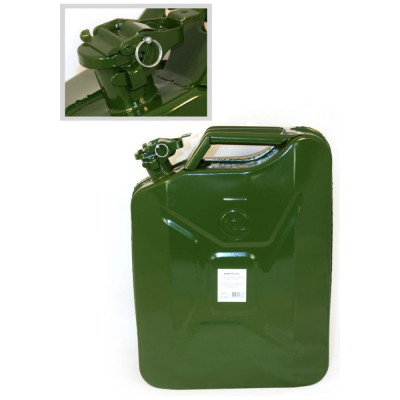 Канистра со стопорным шплинтом на крышке для бензина 20 л, металлическая Nova Bright 39991