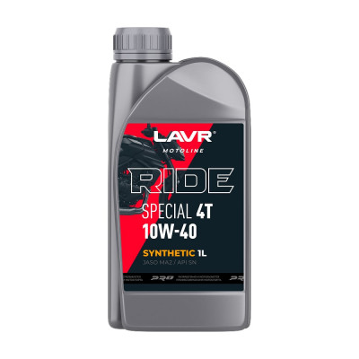 Моторное масло MOTO RIDE SPECIAL 4Т 10W40 SN, 1 л LAVR Ln7747