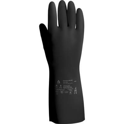 Неопреновые химостойкие перчатки Jeta Safety 80/50, с хлопковым напылением, толщина 0.65 мм, р. 9/l JCH-501-09-L