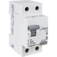 Выключатель дифференциального тока Legrand Rx3 100ма 40а 2п Ac 402029
