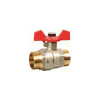 Шаровой кран Terma RED 1/2 н/н бабочка 26115