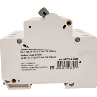 Автоматический выключатель EKF PROxima ВА 47-125, 4P, 100А, D, 15кА mcb47125-4-100D