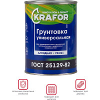 Грунт Krafor ГФ-021 серый 0.8 кг 14 26308