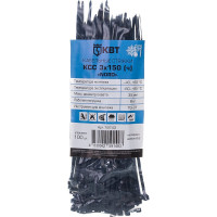 Кабельные стяжки FORTISFLEX КСС Nord 3х150 мм черные 100 шт. 79743