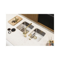 Мойка ALVEUS LUNO 30 SAT 90 FI 400х400 в комплекте с сифоном 1102384 1129251