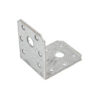 Перфорированный уголок ALBERTS оцинкованный, 60х60х45х2.5 мм 330835