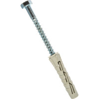 Универсальный дюбель Tecfi VZ нейлон 12x60 с шурупом 2 шт - пакет 147445