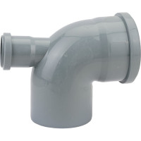 Канализационный переходной универсальный тройник АТЛАС ПЛАСТ 90 град, DN 110x50, назад SPCTV0110050