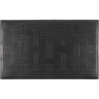 Резиновый коврик SUNSTEP Плетеный 45х75 см, черный 31-041