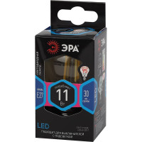 Филаментная лампа ЭРА FLED P45-11w-840-E27 шар, 11 Вт, нейтральная, E27, 10/100/4000 Б0047015