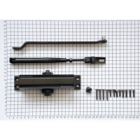 Дверной доводчик DOORLOCK DL70 EN2/3/4 черный, вес двери до 90 кг, крепежные размеры 162-165мм х 19мм 75547