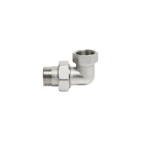 Переходник VRT со сгоном, 1, угловой, конус, никель 504286