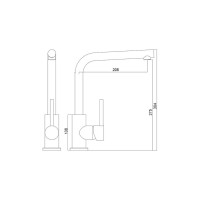 Смеситель LONGRAN Impact Sabbia granite LM2104 - 58