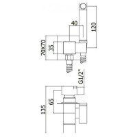 Набор для биде Paffoni TWEET SQUARE MIX, чёрный матовый ZDUP112NO 00255496
