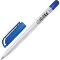 Ручка 12 шт в упаковке BRAUBERG шариковая масляная Olive Pen СИНЯЯ корпус прозрачный 07мм линия 05мм  141476