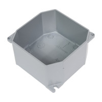 Ответвительная коробка DKC 90х90х53мм IP66 RAL9006 окрашенная, алюминий 65300