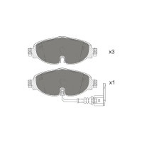 Колодки тормозные комплект 4 шт SCT SP715