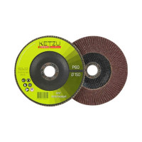 Круг лепестковый (150x22 мм, Р 60, 10 шт) KETZU 760491