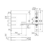 Врезной замок Эльбор ReX.1.3