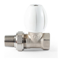 Клапан радиатора PROFACTOR регулирующий конусный затвор, прямой 1/2 PF RVS 372