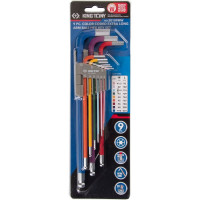 Набор Г-образных длинных шестигранников KING TONY 1,5-10 мм, с шаровым окончанием, 9 предметов 20109MW