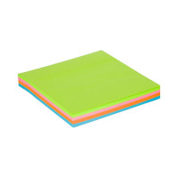 Стикеры Attache Bright Colours Весенняя радуга 76x76 мм неоновые 4 цвета 1 блок, 100 листов 1622655