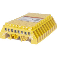 Шина "земля" "pe" TDM в желтом изоляторе на din-рейку 8x12мм 8 групп SQ0801-0215