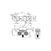 Комплект роликов для раздвижных дверей ARMADILLO SLD.Comfort.SET.rollers/60 (DIY Comfort 60/4 kit) 36073