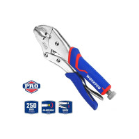 Зажимные клещи WORKPRO 250 мм, 10 дюймов, CR-V, с изогнутыми губками WP231074
