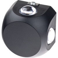 Настенный накладной светильник duwi NUOVO LED 4Вт ABS пластик 3000К IP 54 черный 4 луча 24788 7