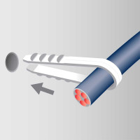 Дюбель-хомут для крепления кабеля ЕВРОПАРТНЕР pdx 19-25 серый, нейлон, 25 шт. 87774