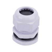 Сальник ГОФРОМАТИК pg 21 пластик (13-18мм) ip68 серый zeta30914