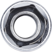 Головка свечная шестигранная 1/2"DR, 21 мм, магнитный фиксатор KING TONY 466521C