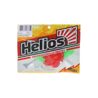 Твистер Helios hs-12-021 credo double tail 2.95"/7.5 см, lime/red, 7шт 00000130897
