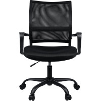 Кресло Cargo Mg-391, до 130 кг, пятилучие металлическое, ткань/сетка, черное, BRABIX 532786