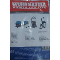 Мешки-пылесборники разовые синтетические 3 шт WorkMaster М25