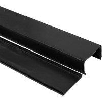 Кабельный канал EKF 40x25 24 м, черный, 12 штук по 2 метра kk-40-25b
