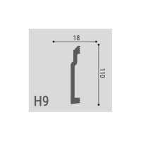 Напольный плинтус Де-Багет XPS POLYMER Н 9 00-00106244