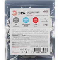 Светодиодная лента ЭРА узкая 5мм, LS2835 9,6120124000KIP201 year5m нейтральный белый свет Б0053980