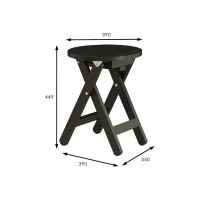 Складной табурет Мебелик венге 8419