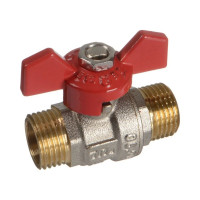 Шаровой кран Terma RED 1/2 н/н бабочка 26115