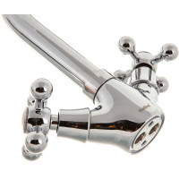 Смеситель для раковины умывальника Haiba латунный, с поворот изливом, хром HB1219